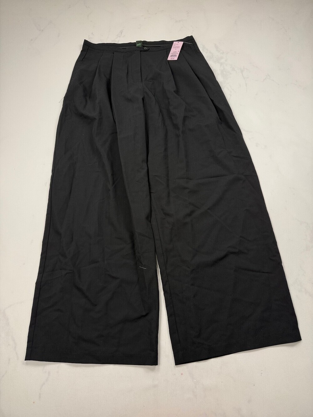Wild Fable Wide-Leg Pants Black Contemporary Tailored - Womens L